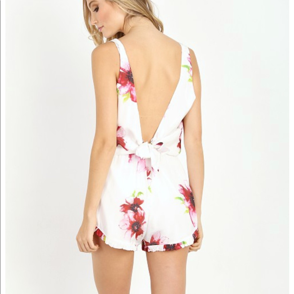 Winston White Paseo Romper in Ruby